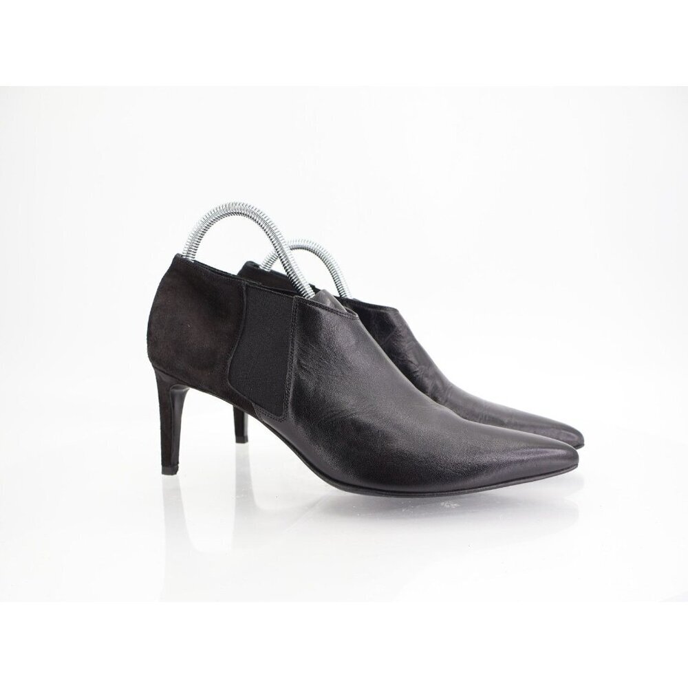 Rag & Bone Beha Chelsea Ankle Bootie Women 41 / 11 Black Leather Suede Stiletto